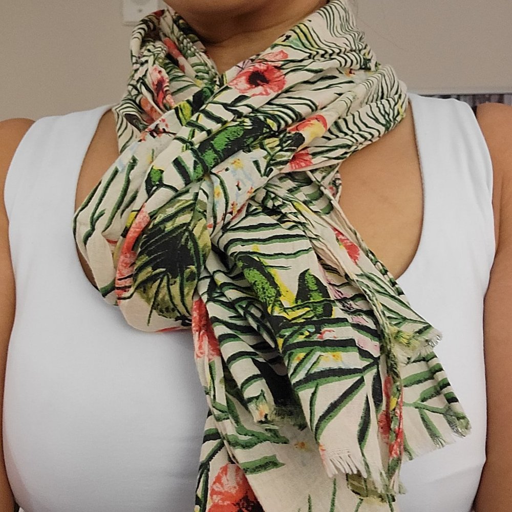 Tropical Cotton Scarf